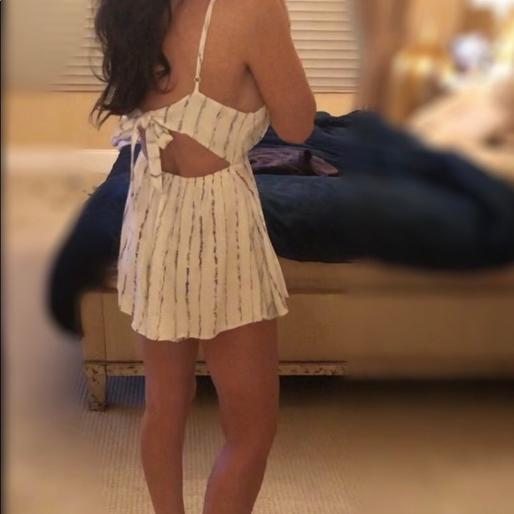 LF white with blue Romper - Picture 5 of 5